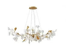 Люстра подвесная Сири 07868-6A,36 Kink Light латунь белая на 6 ламп, основание латунь в стиле флористика современный ветви